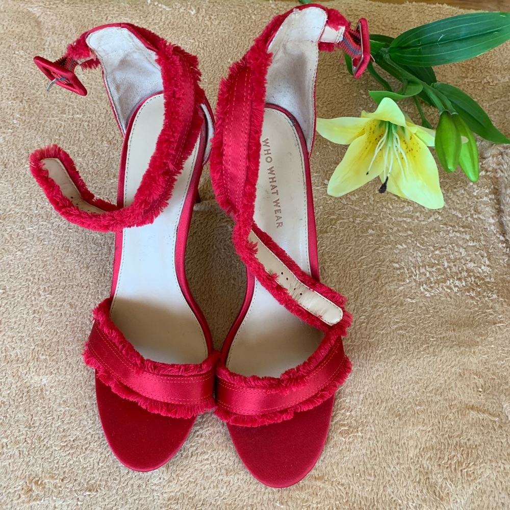 Who What Wear red high heels